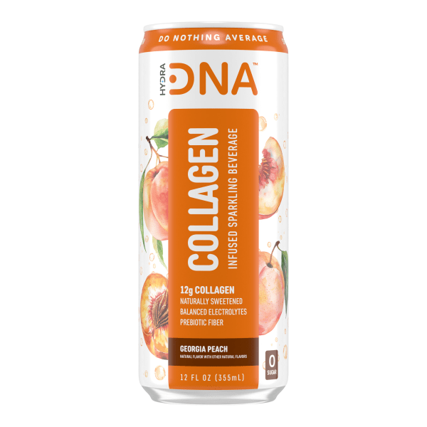 HydraDNA - Collagen Hydrating Drink - Georgia Peach - 12-12oz