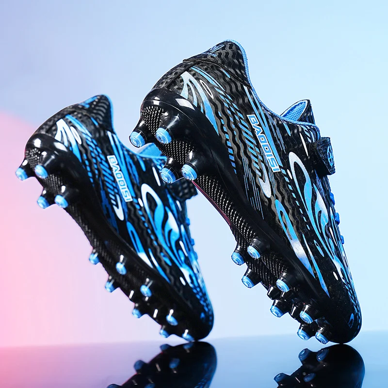 Chaussures de football pour hommes, chaussures de football professionnelles pour terrain en gazon, nouvelles chaussures de football résistantes, chaussures de football décontractées pour enfants, chaussures de football antidérapantes de haute...