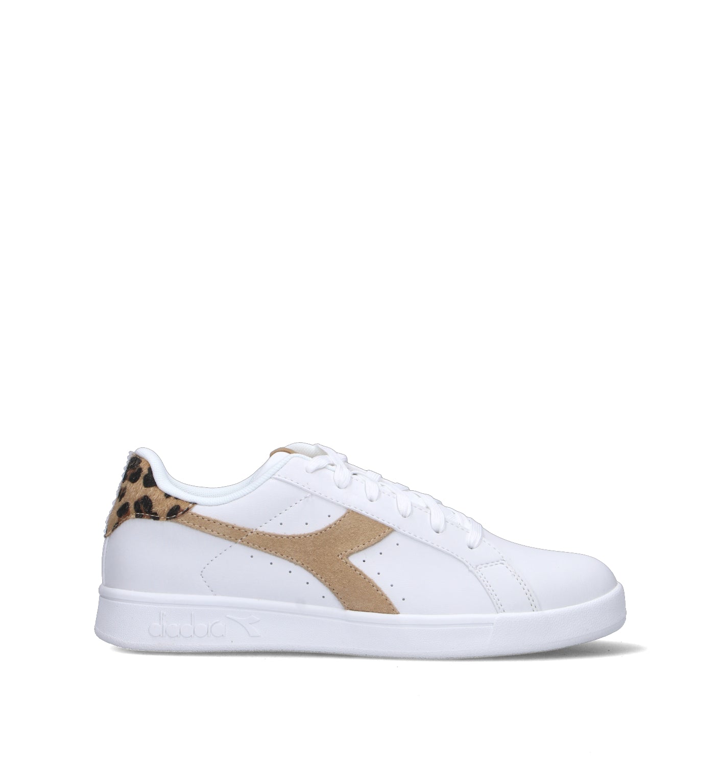 DIADORA WING ANIMALIER WN Sneaker donna bianca in pelle