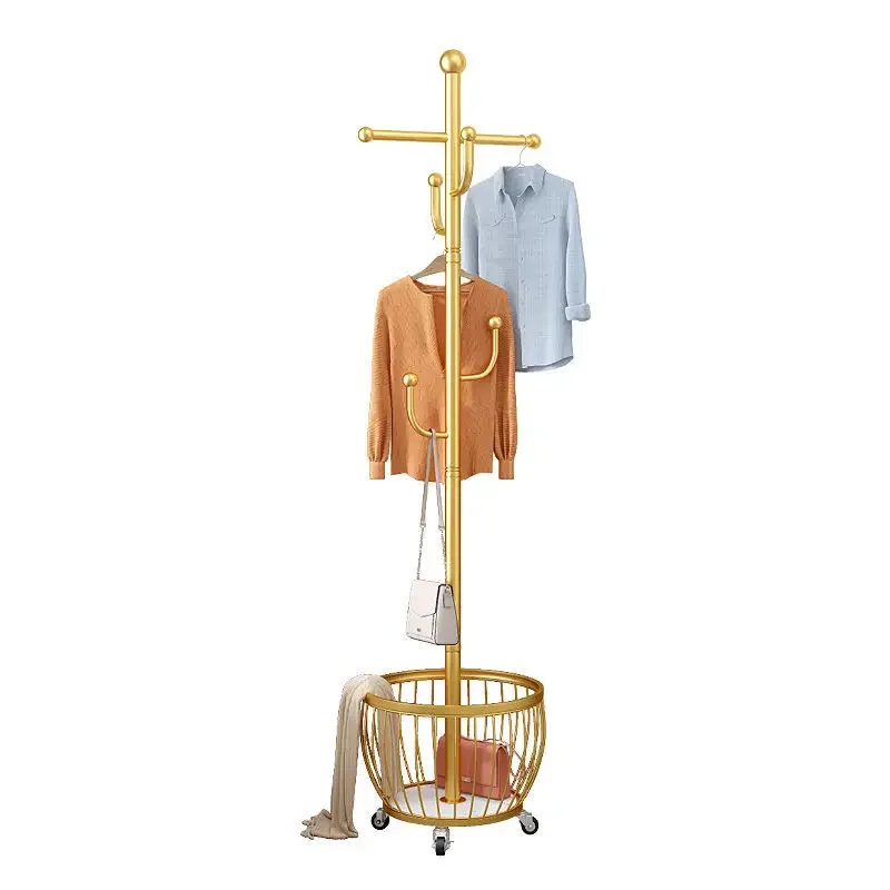 # Free Standing Wardrobe Clothes Rack Hallway Coat Rack Bedroom Storage Organizer Overnight Clothes Box Clothes Rack Hangers