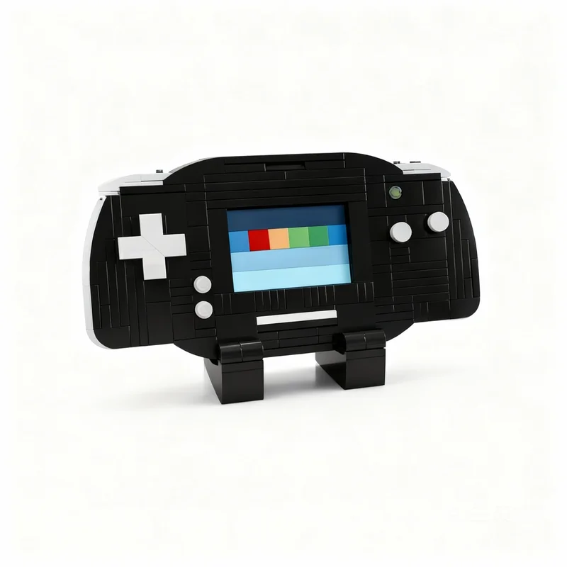 510pcs MOC Nintendo Game Boy Advance Black Gear Video Games Accessories Model Building Blocks Architecture Toy Christmas Gifts
