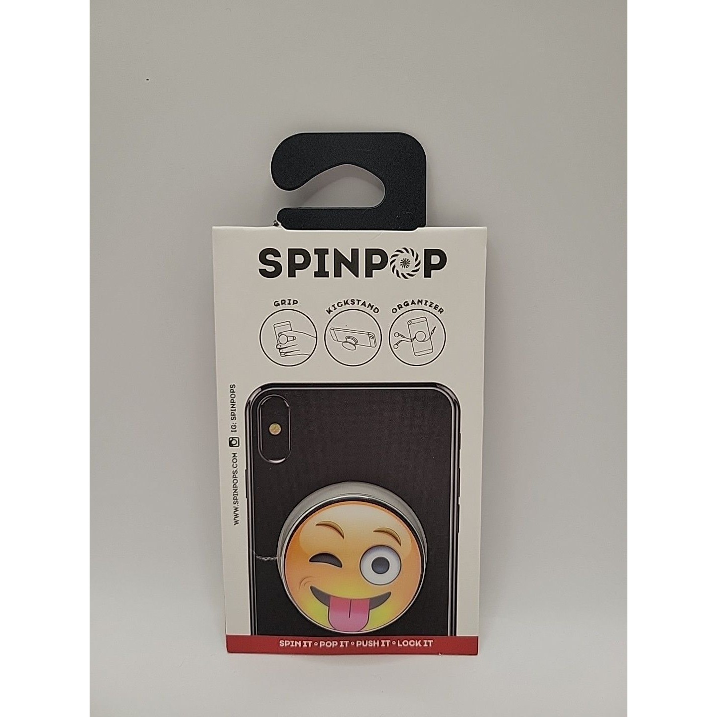 Disney Cell Phones & Accessories | *New* Spinpop Smiley Faces Cell Phone Grip Holder Stand Kickstand Pop Up Lock | Color: Yellow | Size: Os