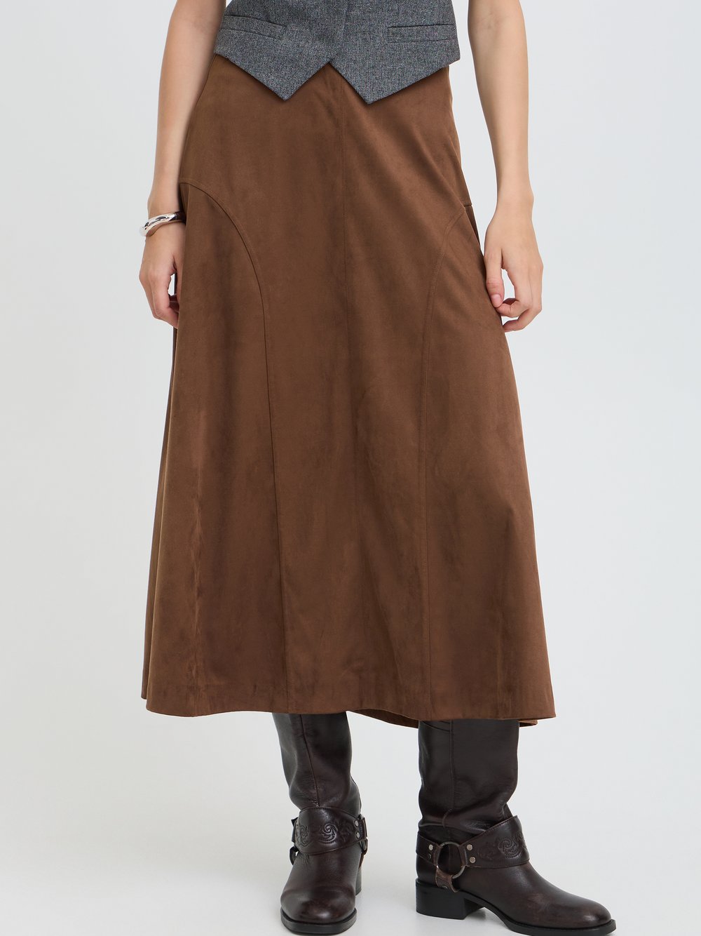 B.Young Casual BYROSETTA Hohe Taille Damen braun, S