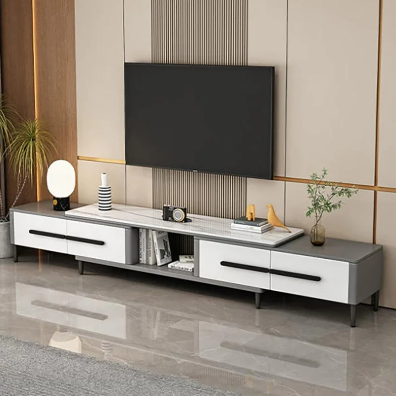 Italienisches Ästhetisches TV-Möbel Modernes Europäisches Elegantes Vintage TV-Regal Glamour Retro TV-Möbel Wohnzimmermöbel