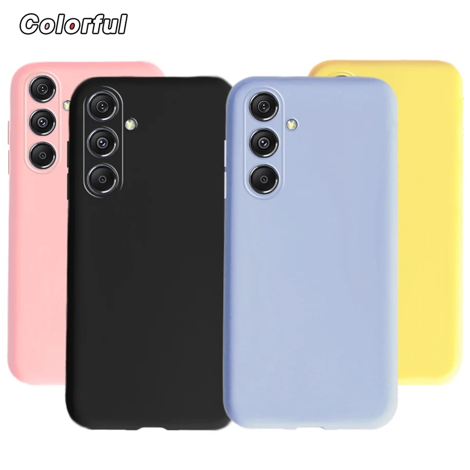 Für Samsung Galaxy M34 5G Fall Nette Candy Farbe Stoßfest Silikon Telefon Fällen Für Samsung M34 5G 2023 SM-M346B M34 Zurück Abdeckung
