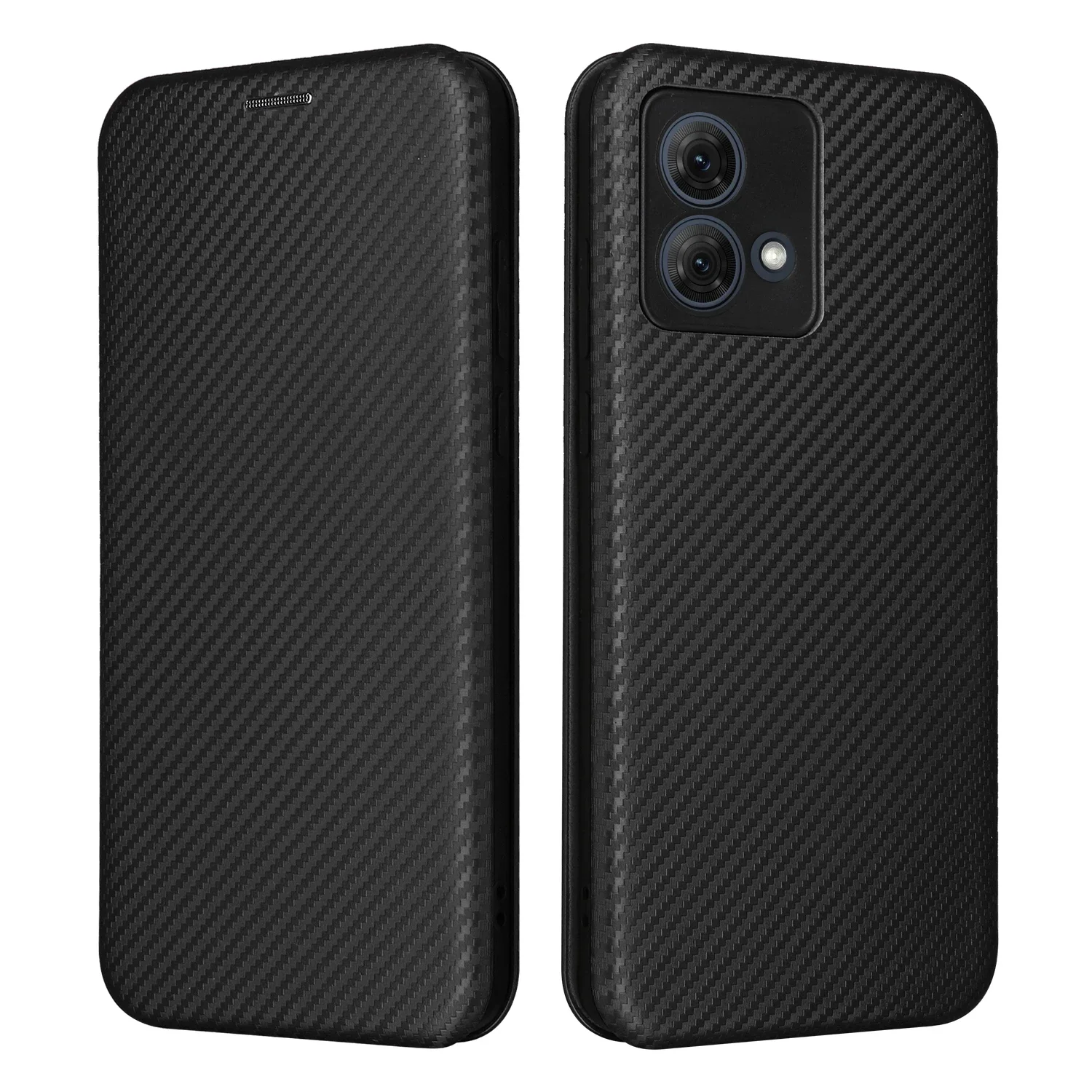 Moto G84 G14 G54 G24 G04S G34 G64 Luxus Leder Fall Carbon Faser HAUT Flip Halter Volle Abdeckung Für MOTOROLA Moto G84 Telefon Taschen