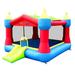 Bounceland Inflatable 13' x 16' Bounce House Slide and Air Blower, Nylon in Blue/Green/Red | Wayfair 9218A