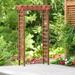 Leisure Season Garden Wood Arbor Wood in Brown | 83 H x 49 W x 26 D in | Wayfair WA6204