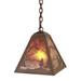 Steel Partners Timber Ridge 1-Light Outdoor Pendant Glass/Metal in Black | 10 H x 9 W x 9 D in | Wayfair 2178-P-BLK-WM