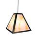 Steel Partners Timber Ridge 1-Light Outdoor Pendant Glass/Metal in Black | 10 H x 9 W x 9 D in | Wayfair 2178-60-P-BLK-WM