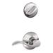 Schlage Accent Single Cylinder Interior Lever Set 8.15 H x 5.16 W x 2.18 D in gray in Polished Chrome | 8.15" H X 5.16" W X 2.18" D | Wayfair