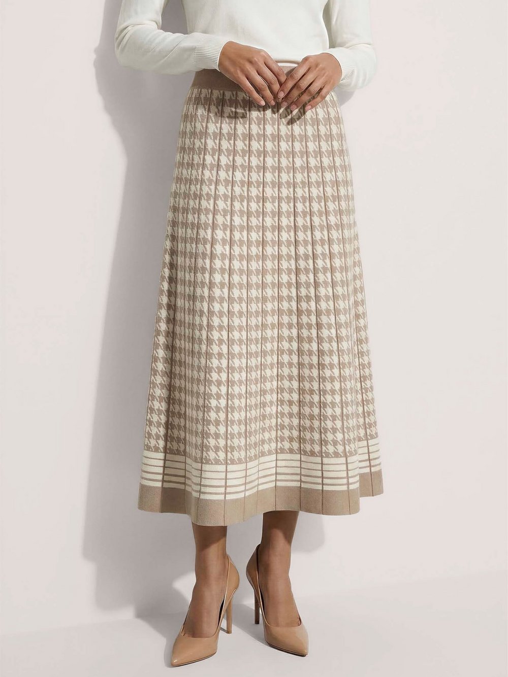 Madeleine Strickkleid Damen weiß, 46