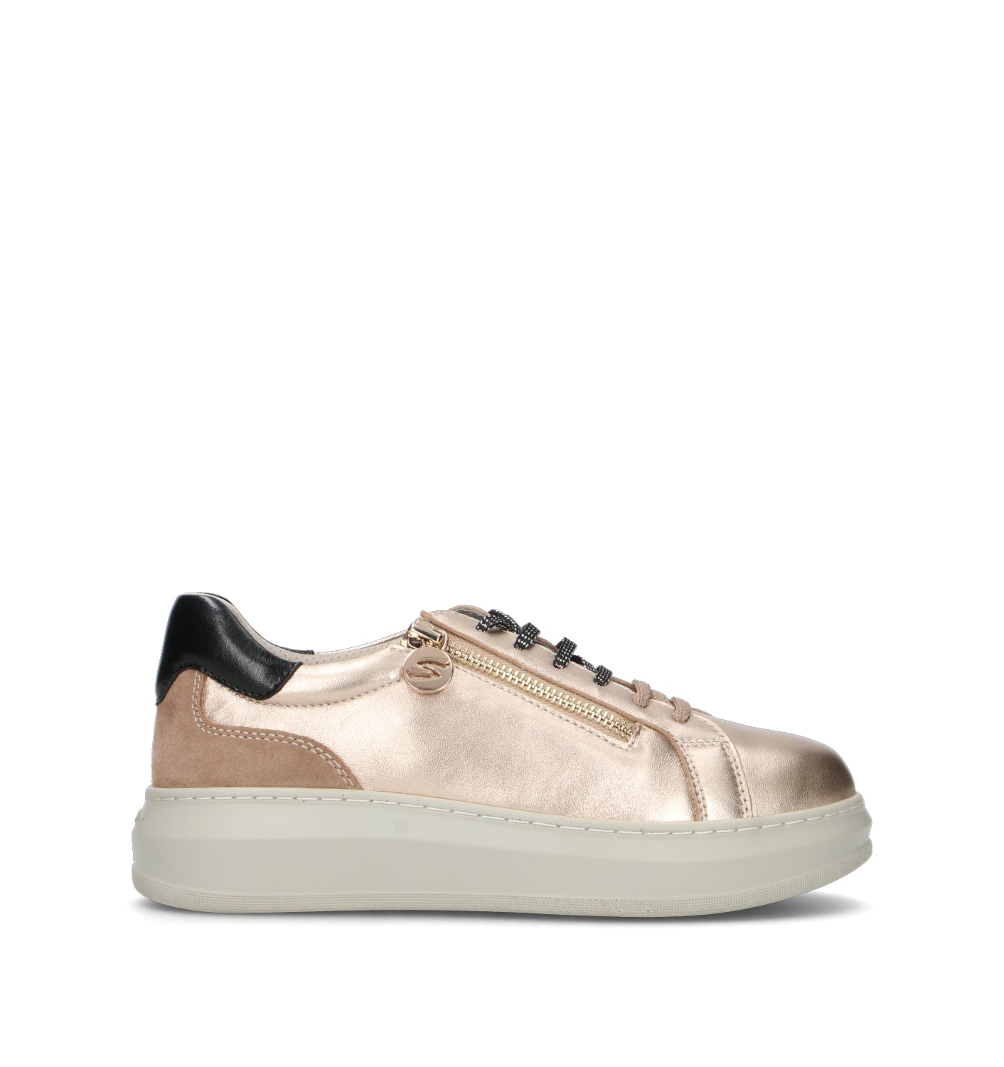 STONEFLY Sneaker donna platino in pelle