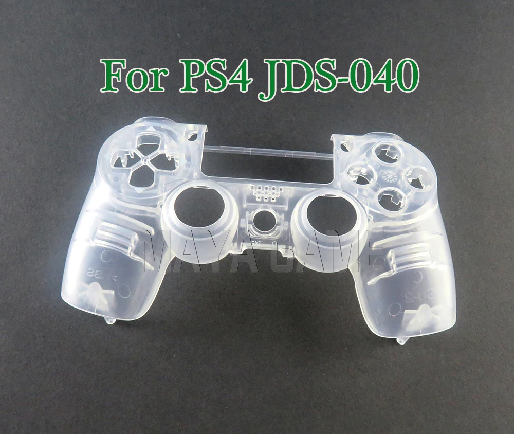 1pc Transparent Crystal Clear Front Housing Shell Case Faceplate Cover for Playstation 4 Pro PS4 4.0 JDM JDS 040 Controller