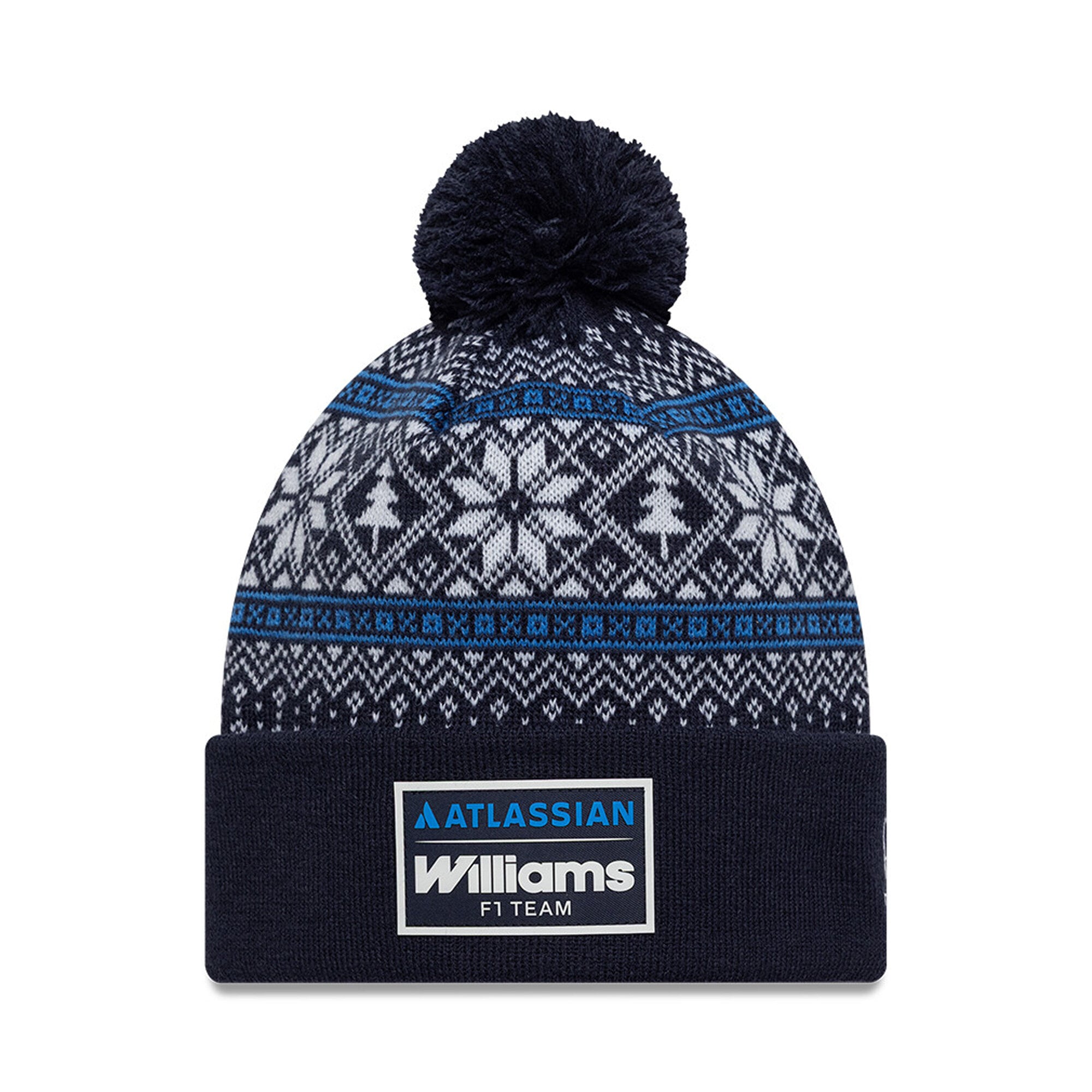Williams Racing New Era Weihnachtsmütze mit Bommelbündchen