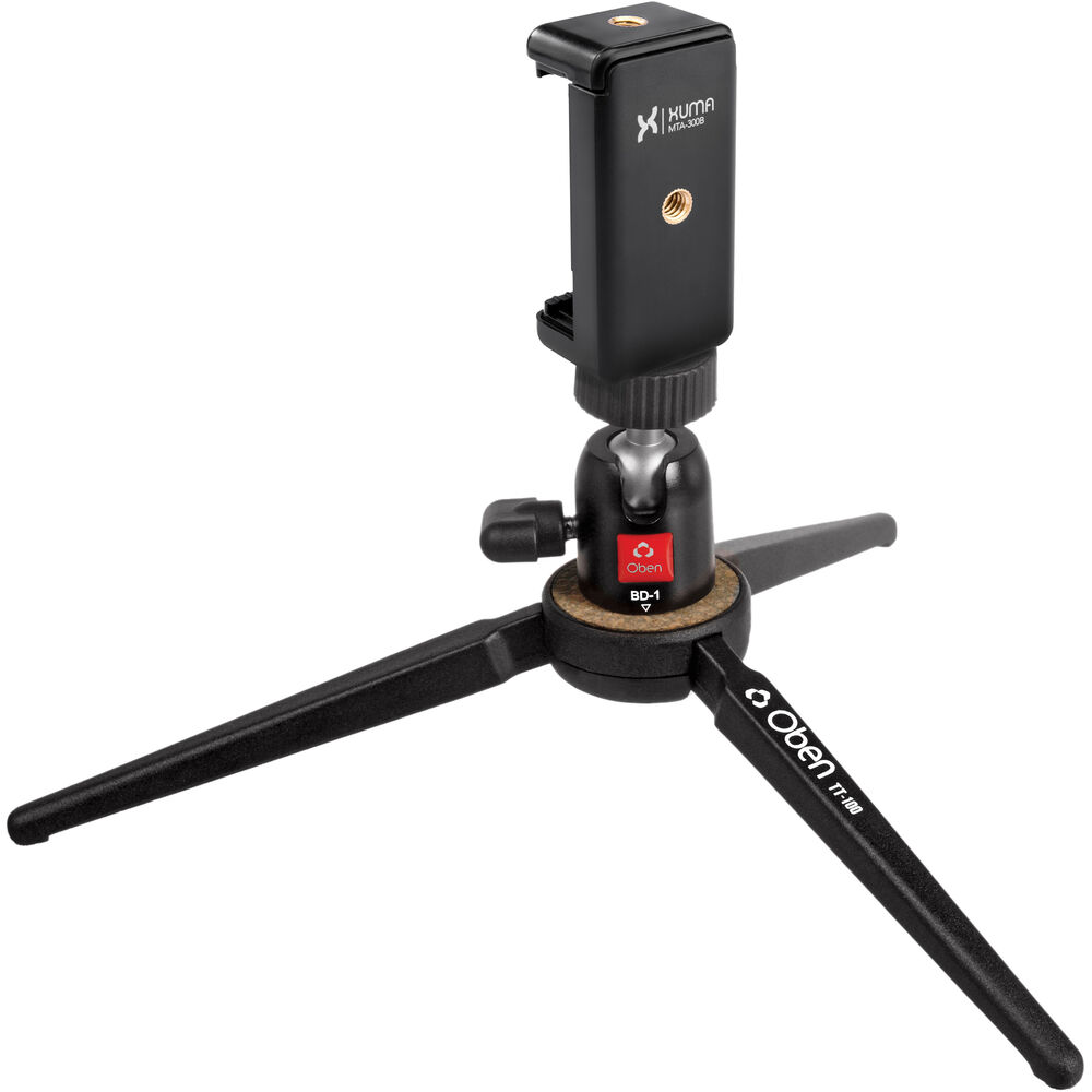 Oben TT-100 Table Top Tripod with Smartphone Mount Kit TT-100