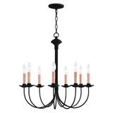 Livex Lighting Heritage 26 Inch 8 Light Chandelier - 4458-04