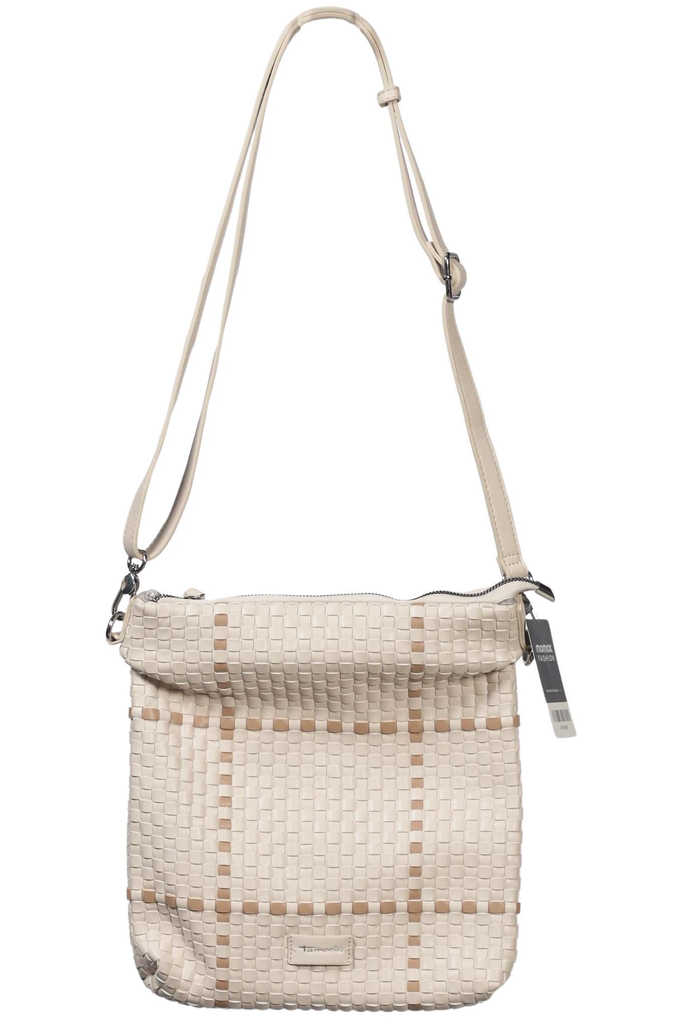 Tamaris Damen Handtasche klein, Gr. , Beige, Kunstleder