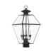 Livex Lighting Westover 21 Inch Tall 3 Light Outdoor Post Lamp - 2384-04