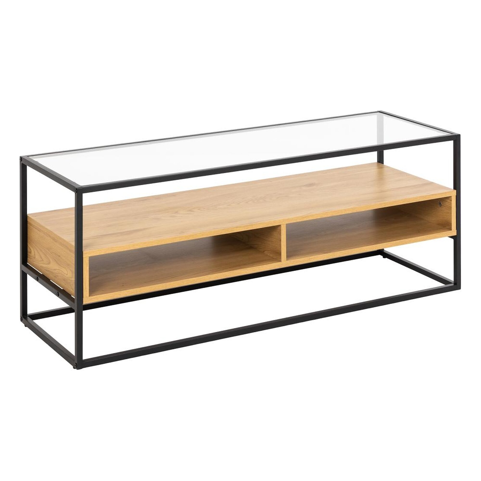 Actona »Randolf« TV-Tisch Klarglas 120x45x40 cm / Klarglas