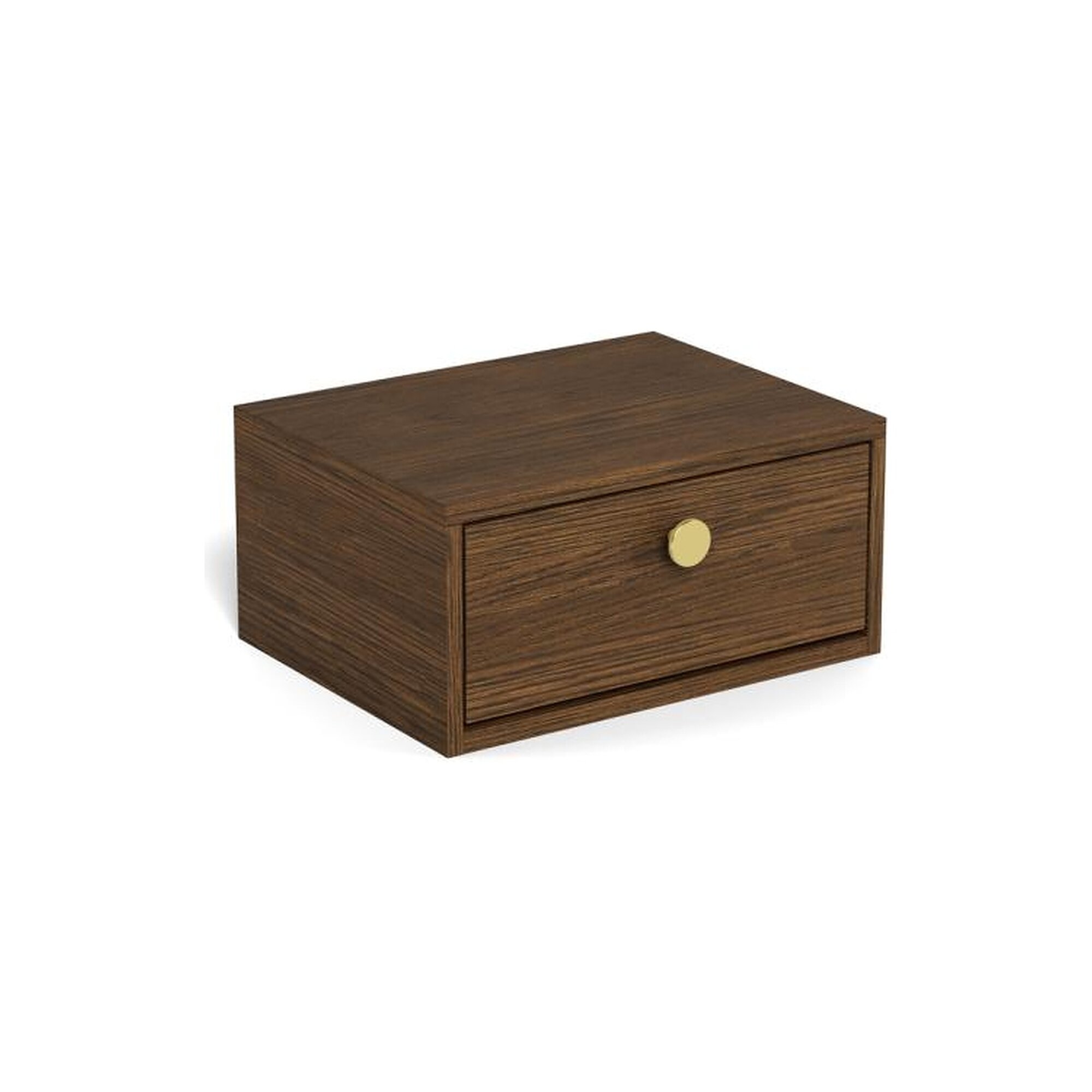 Actona »Monfort« Nachttisch Eiche Rauch Furnier, Gestell Eiche rauch Furnier 40x18x30 cm / Eiche Rauch Furnier