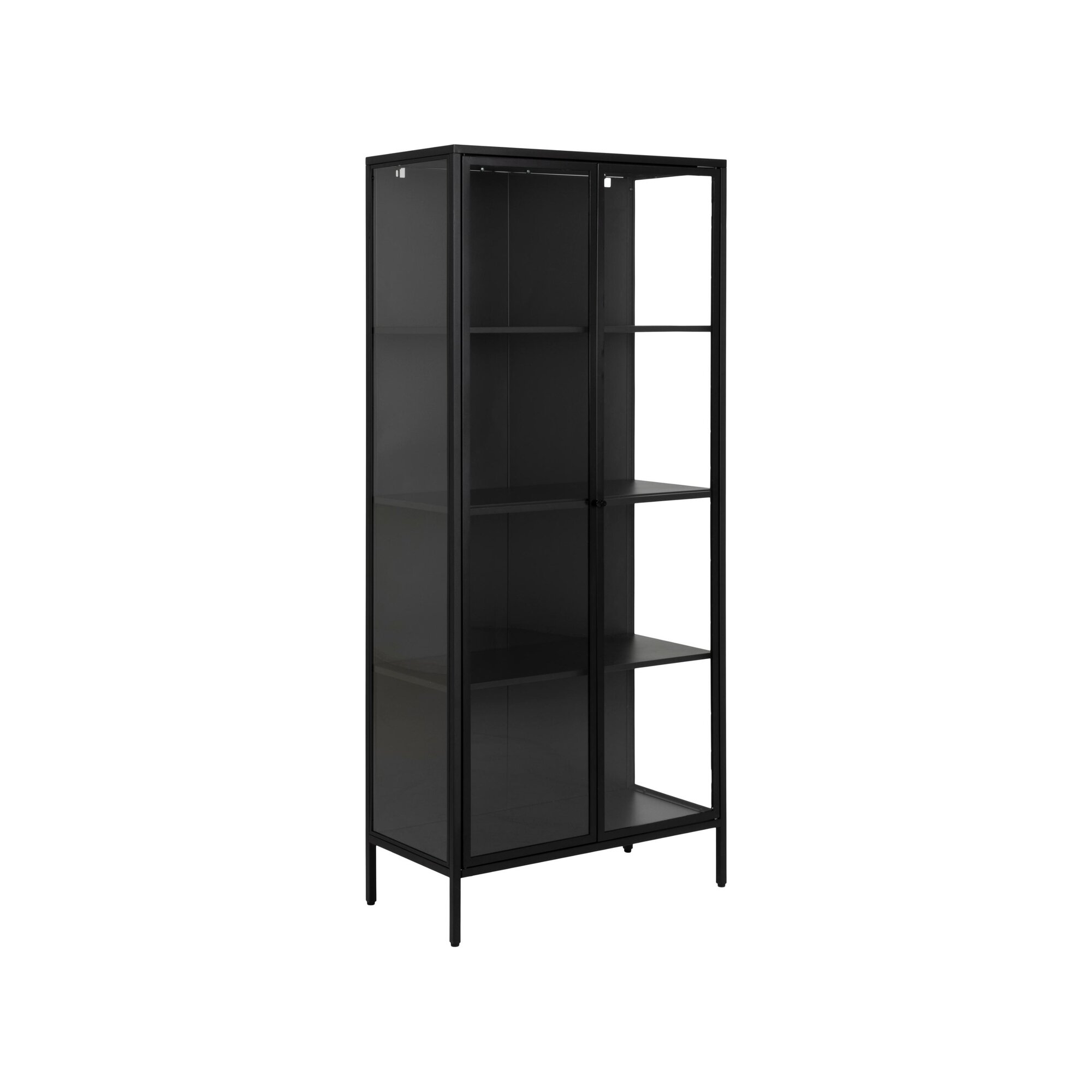 Actona »Newcastle« Vitrine Stahl schwarz