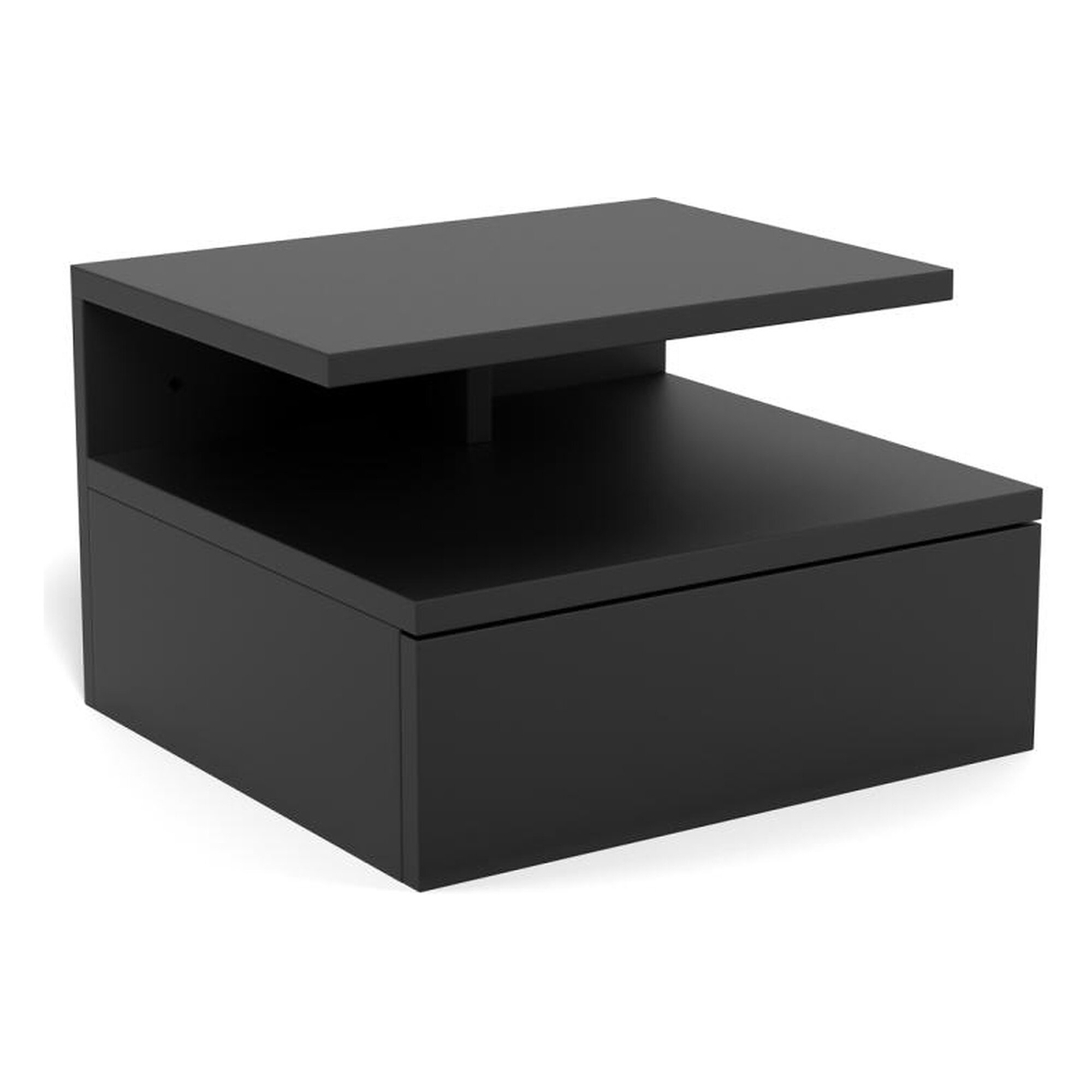 Actona »Ashlan« Nachttisch schwarz lackiert 40x16,5x32 cm