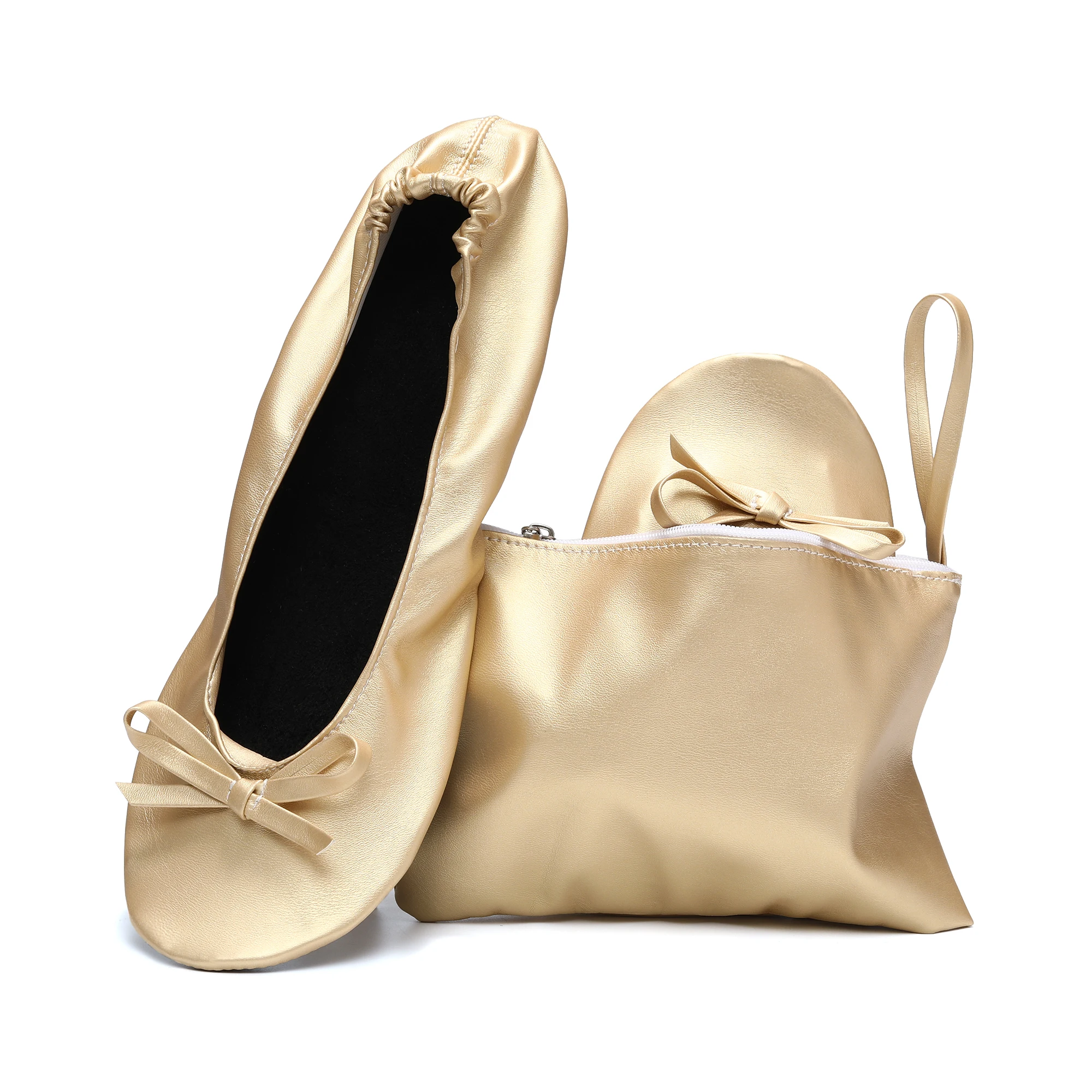 Women Indoor Shoes Foldable Ballet Dance Shoes Anti Slip Lazy Shoes Sports Yoga Shoes Wedding Dance Shoes Flat Shoes