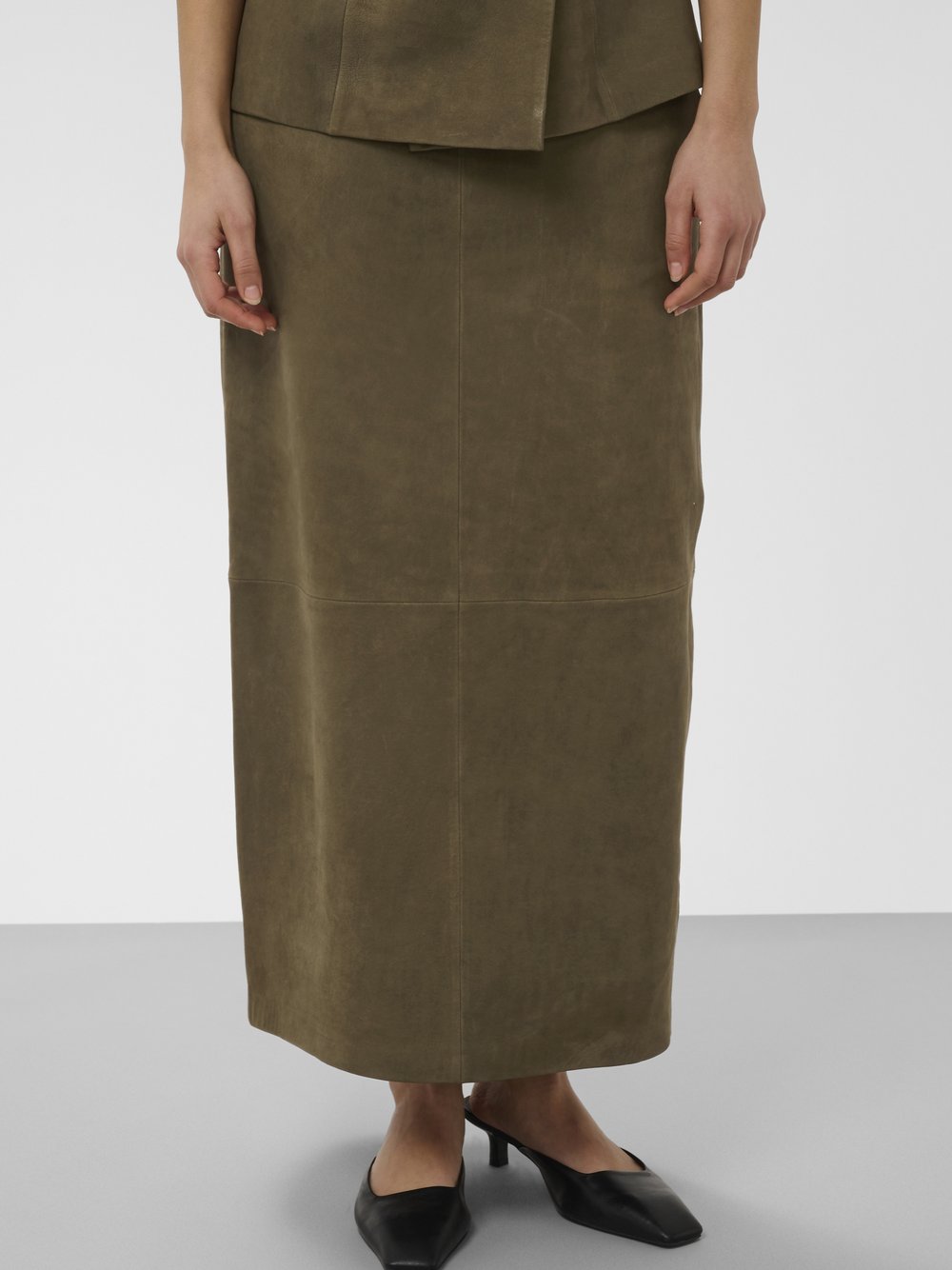 Soaked in Luxury Lederrock SLParvati Damen beige, M