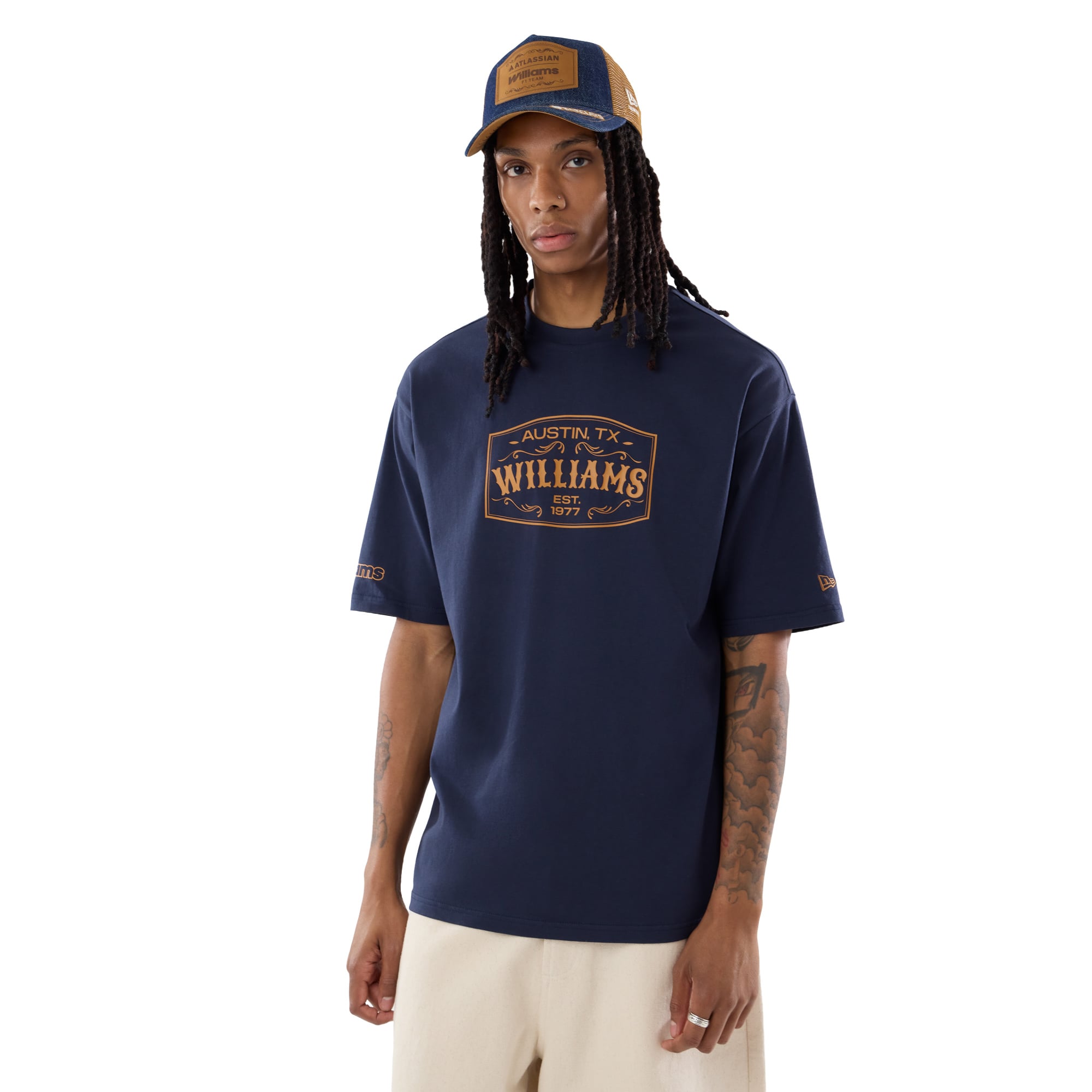 T-shirt Williams Racing New Era Édition Spéciale Austin GP - Unisexe - unisexe Taille: S