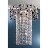 Classic Lighting Foresta Colorita 15 - Light Candle Style Tiered Chandelier Glass, Crystal in Brown | Wayfair 10035 SF BS