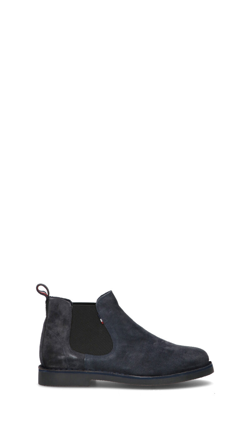 U.S. POLO ASSN. Beatle uomo blu in suede - Quellogiusto