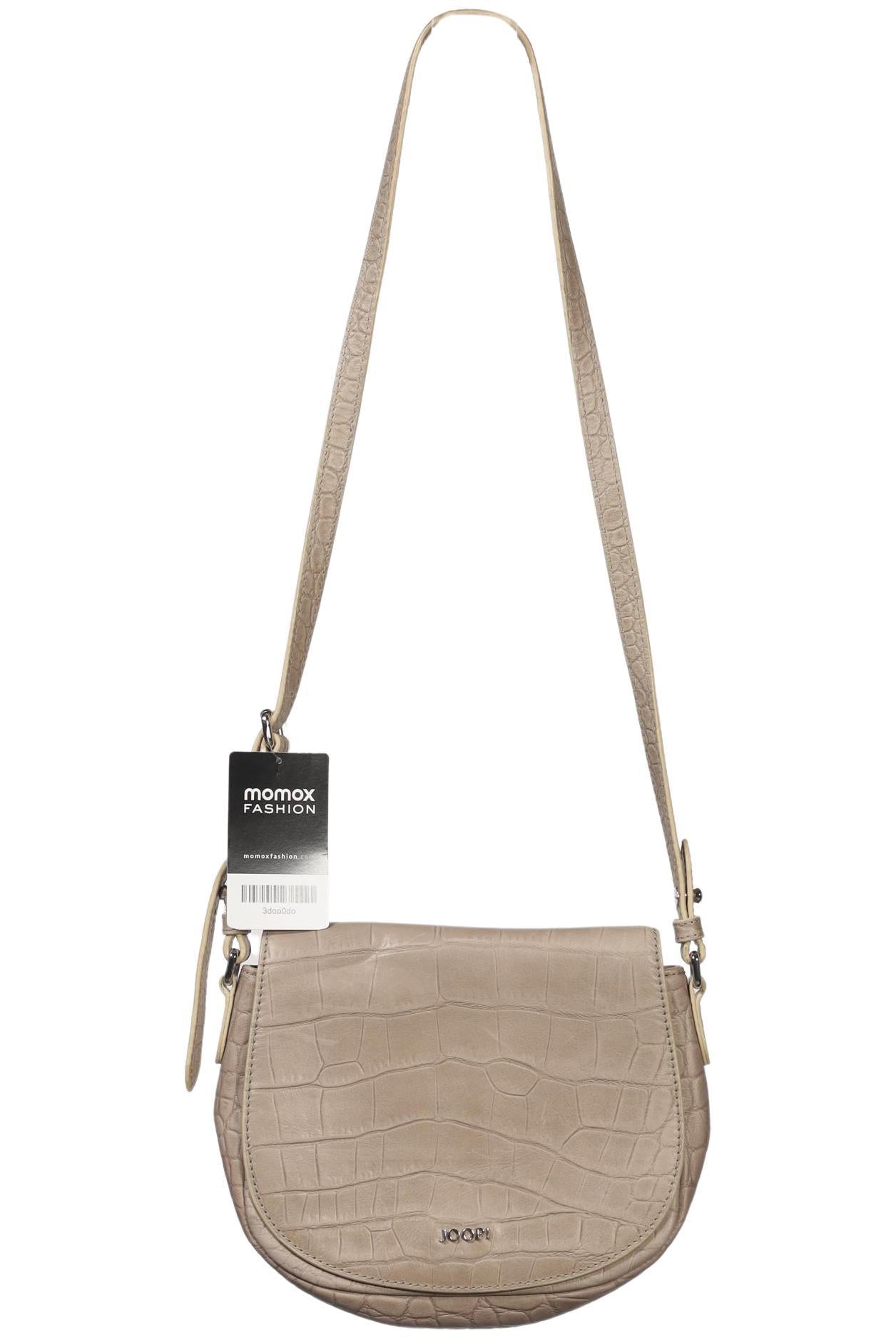 Joop! Damen Handtasche klein Leder, Gr. , Beige, kein / Etikett / Leder