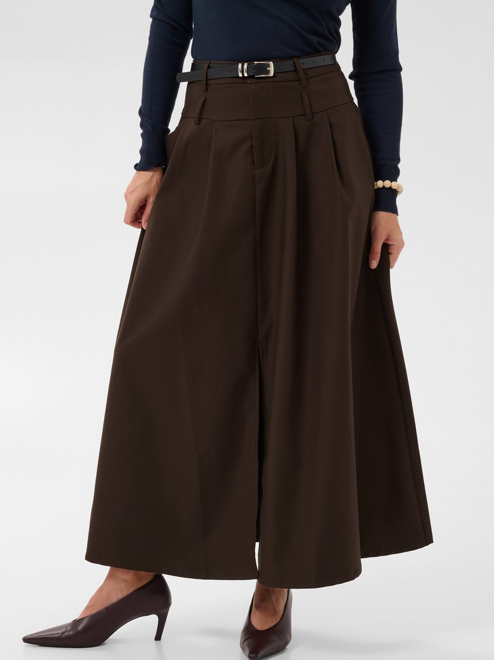 Kaffe Rock KAlissi Hohe Taille Damen braun, 40