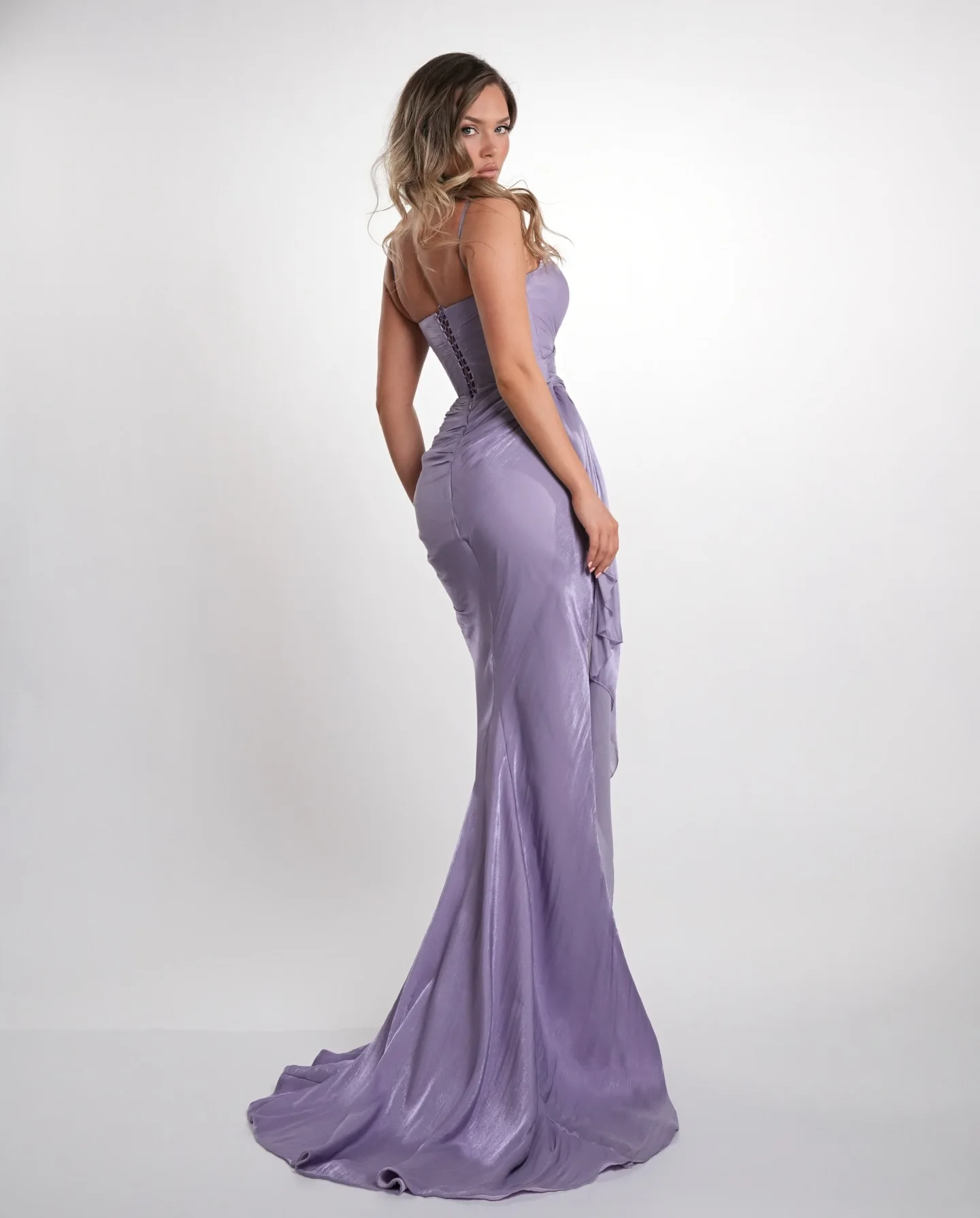 Customized Sexy Spaghetti Straps Women Evening Dresses Elegant Mermaid Prom Gowns Vestidos De Noite Exclusivamente Para Mulheres