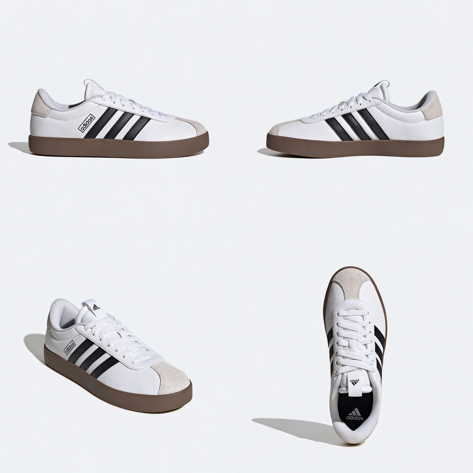 Adidas ID8797 Herren Damen Casual Sneaker Weiß Schwarz Wildleder Zehenpartie Gummi-Sohle Klassische Walking Board Schuhe