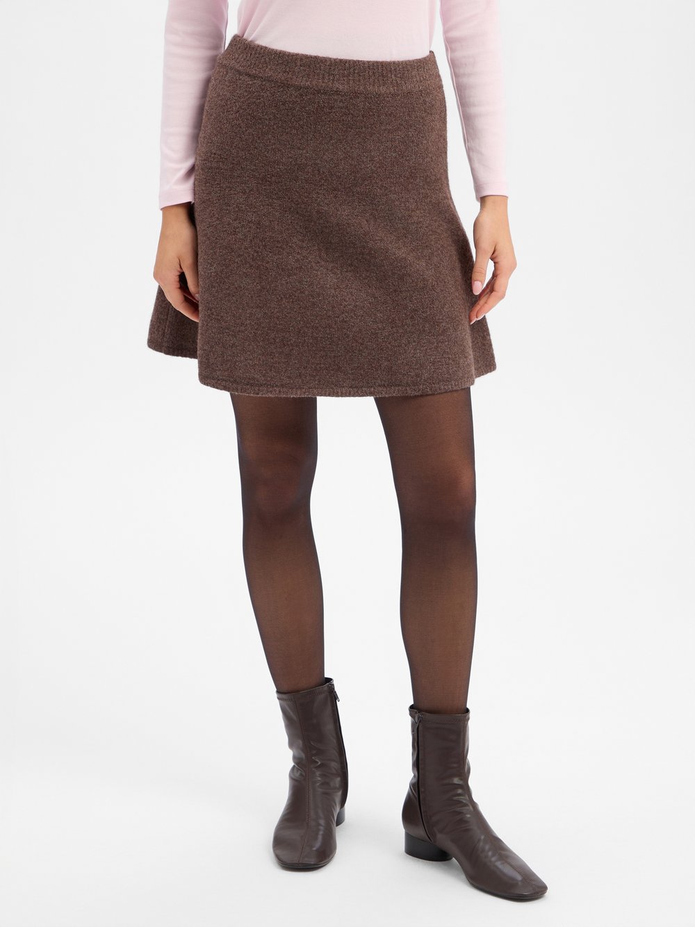 Neo Noir Strickrock mit Wollanteil Damen schoko, 36