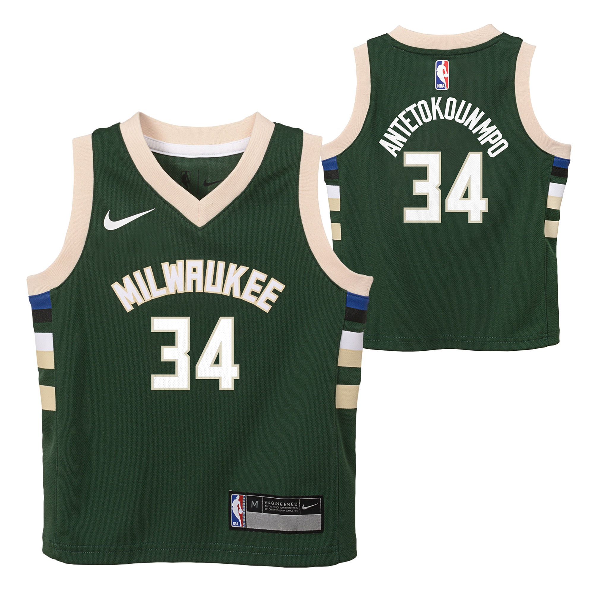 Milwaukee Bucks Nike Icon Replica Jersey - Giannis Antetokounmpo - Kids - Homme Taille: L (7)