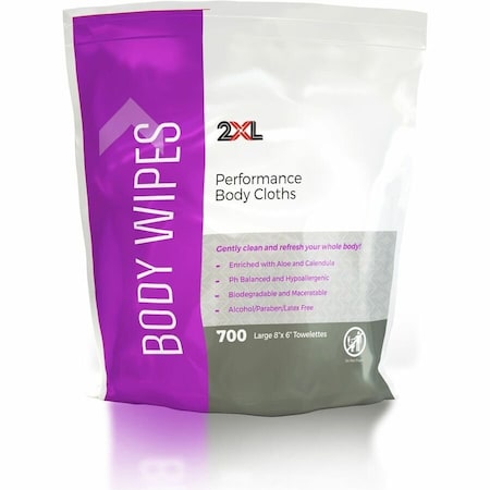 2XL TXL436 Vitamin E Aloe Performance Body Cloths, White