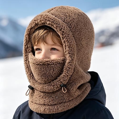 Verstellbare elastische Sturmhaube für Kinder, Herbst-Winter-Gesichts- und Halswärmer, winddichter Kälteschutz für Outdoor-Sportarten wie Skifahren und Radfahren - Lightinthebox.com/de