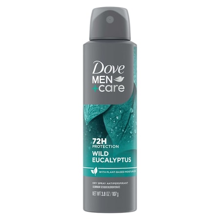 DOVE MEN+CARE 69993349 Wild Eucalyptus Antiperspirant Dry Spray, 3.8 Ounce,