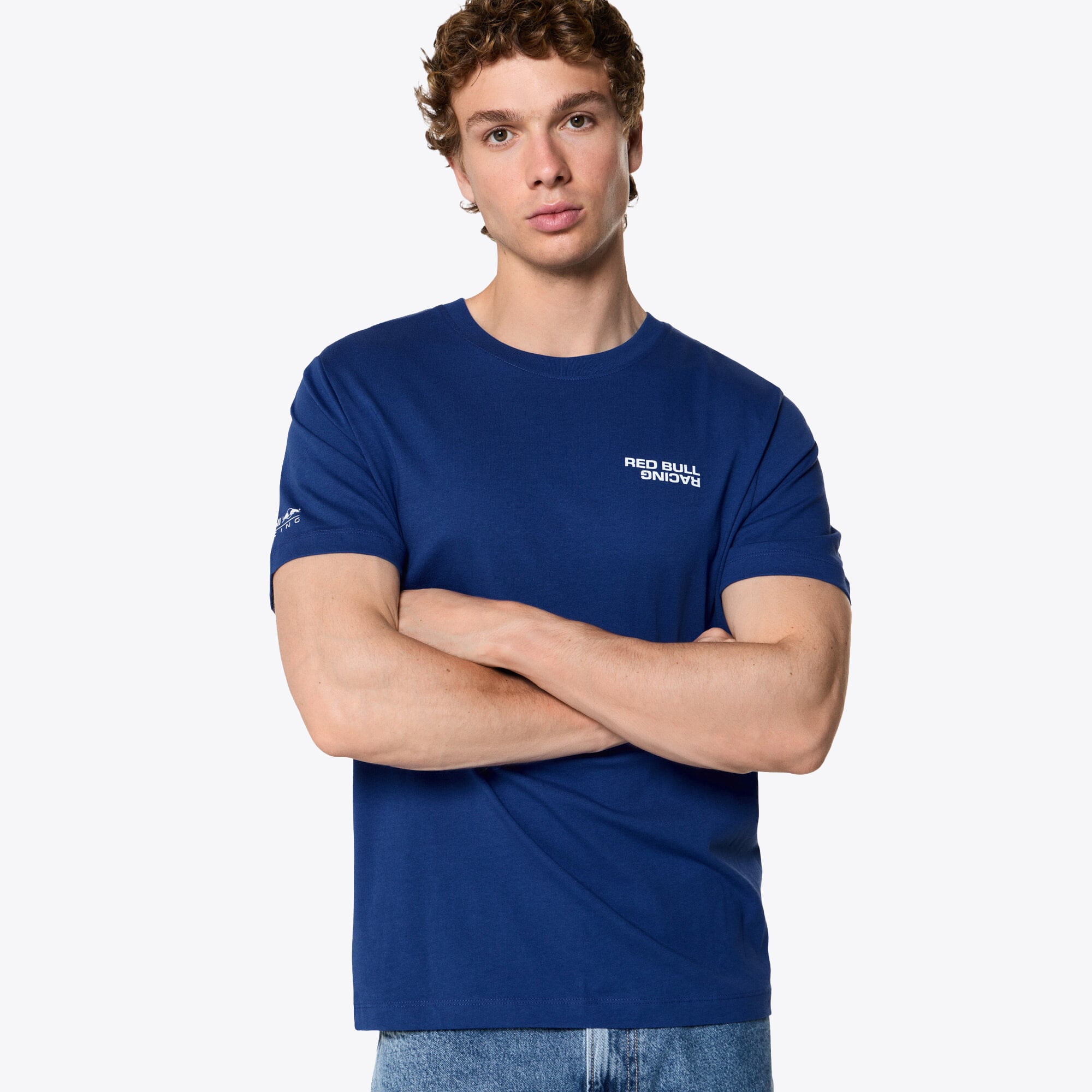 T-shirt Oracle Red Bull Racing Pepe Jeans avec logo réfléchissant - Bleu - unisexe Taille: XL