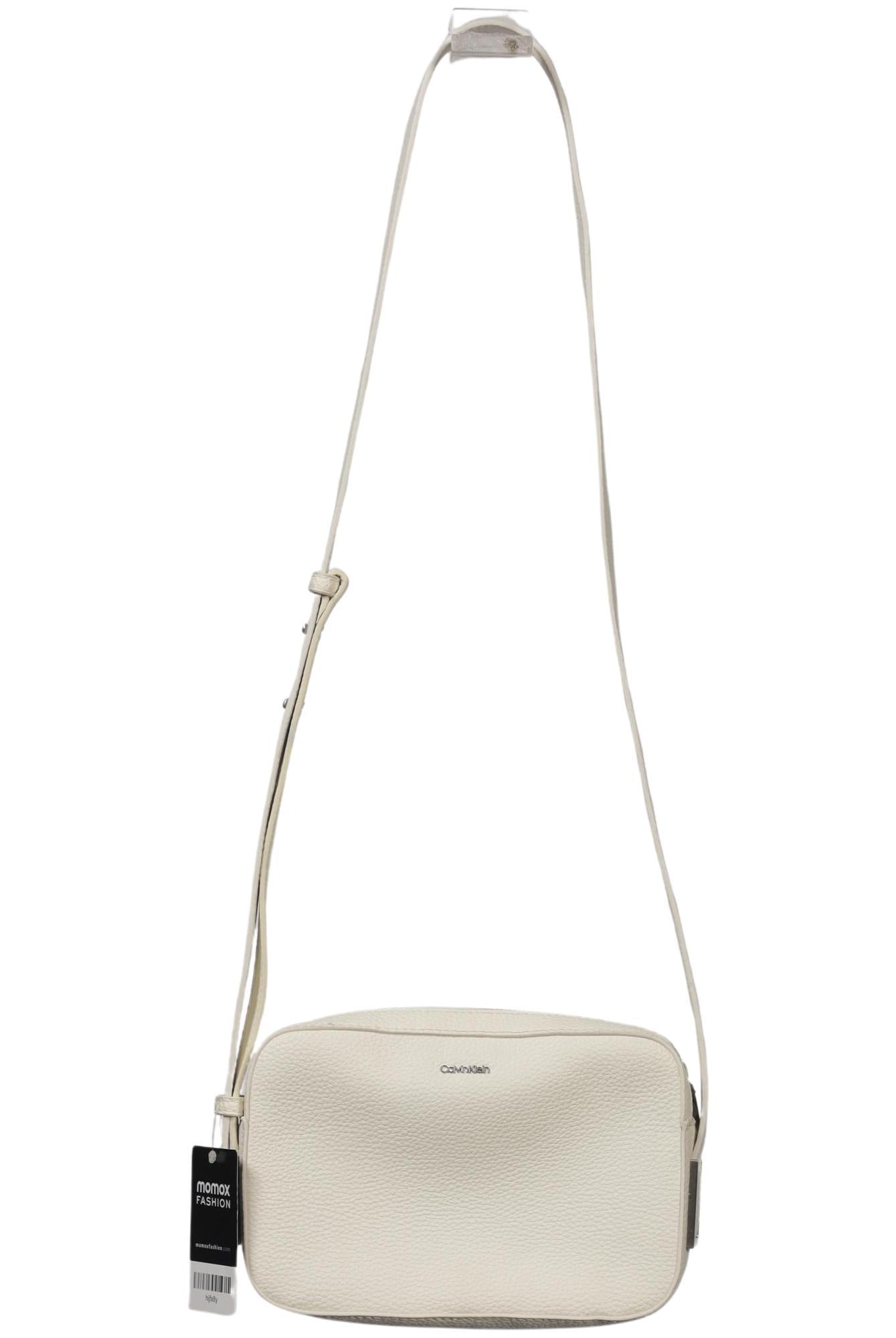 Calvin Klein Damen Handtasche klein, Gr. , Cremeweiß, kein / Etikett / Synthetik