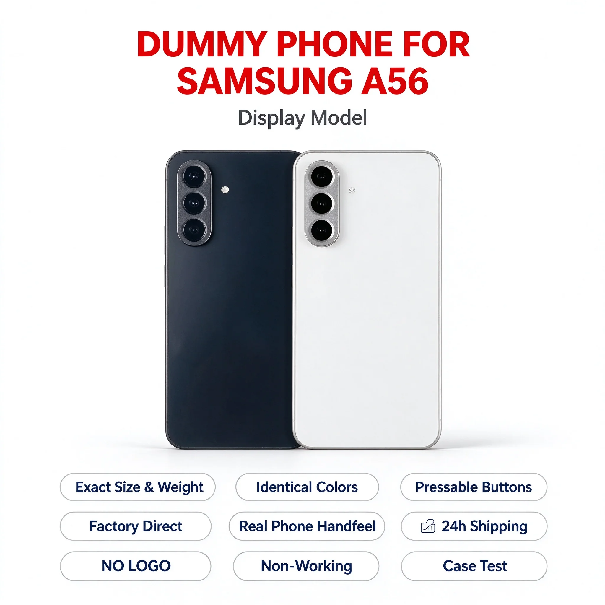 Nicht funktionierendes Dummy-Telefon, neues Demo-Modell für Samsung A56, Dummy-Telefon Samsung für Fotografie