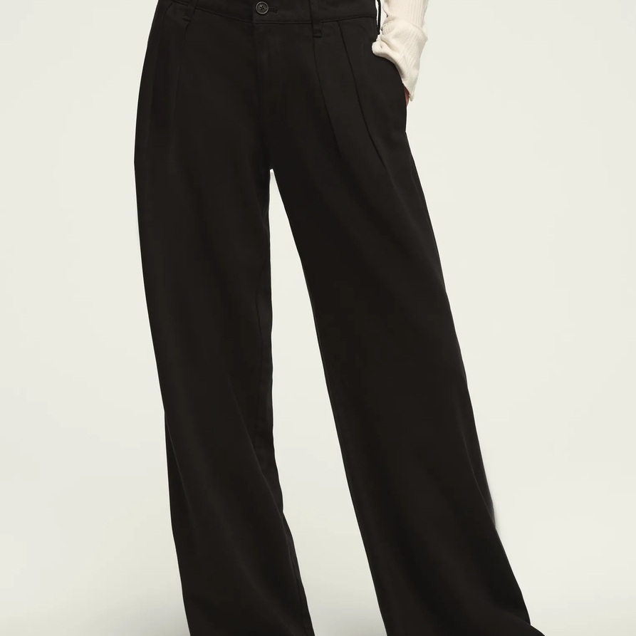 Lucky Brand Double Pleated Trouser - Women's Jeans Denim Pants in Ashes Wash
