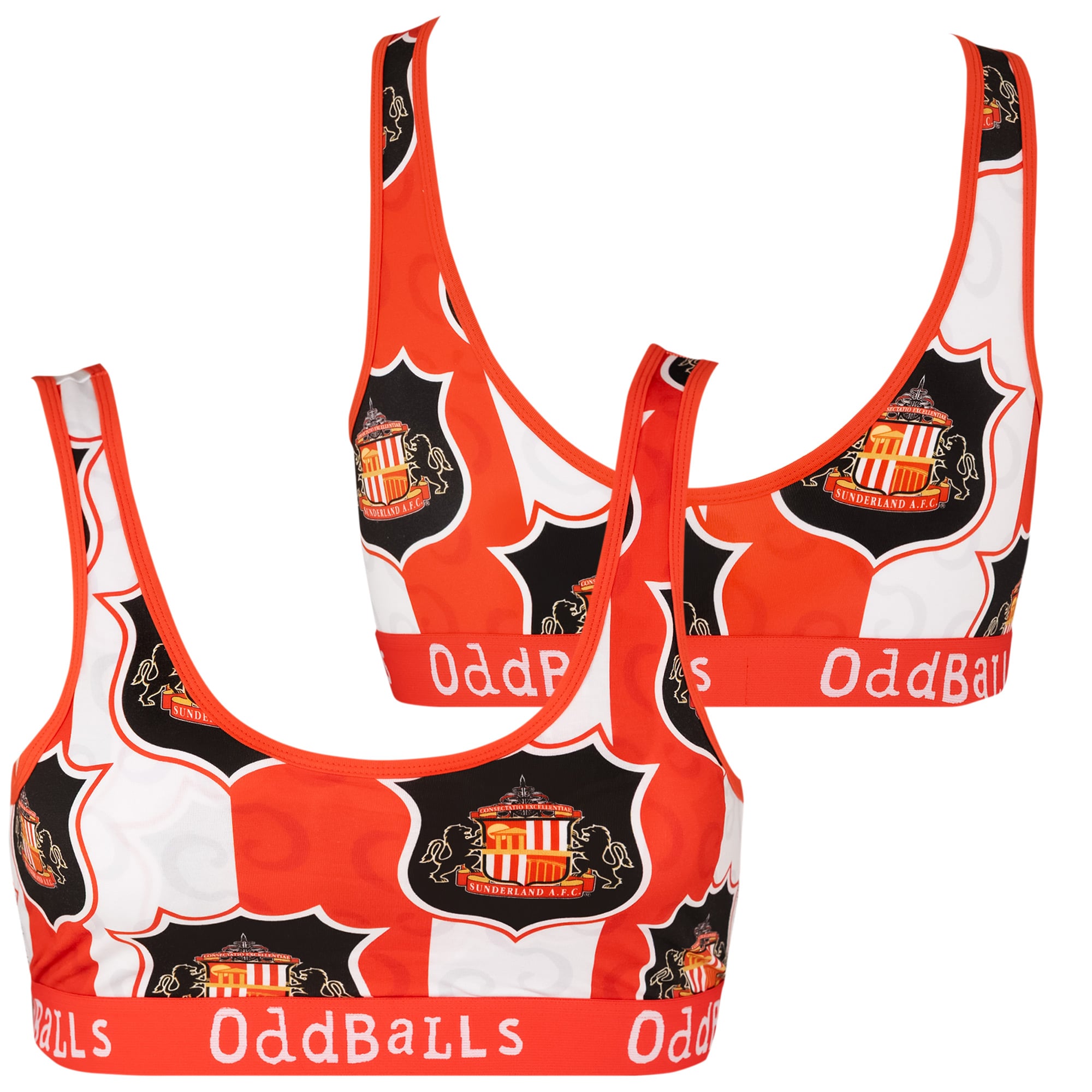 Sunderland Oddballs Heim-Bralette - Rot/Weiß - Damen