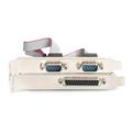 DIGITUS IO-Karte - PCIe - Serielle und Parallele Schnittstellen-Karte - 2x DSUB-9 & 1x DSUB-25 - Chipsatz MCS9901