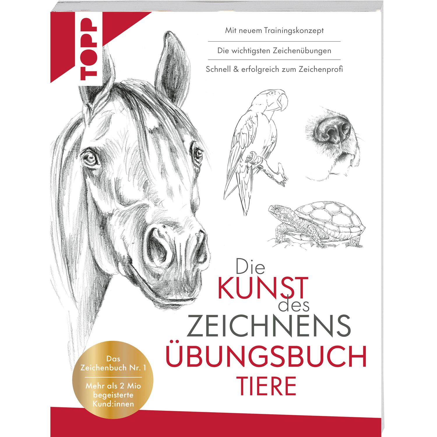 Buch Die Kunst des Zeichnens Übungsbuch - Tiere