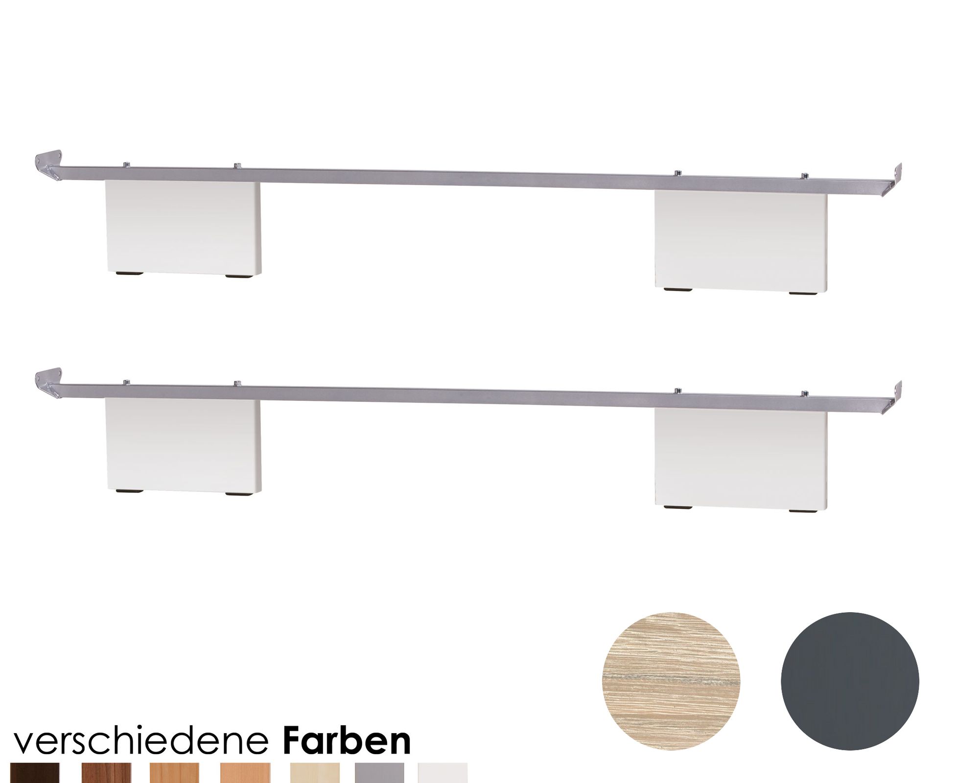 Hasena Dream-Line Füsse Vilo 20 cm / 160 cm / Buche kirschbaumfarbig, lackiert