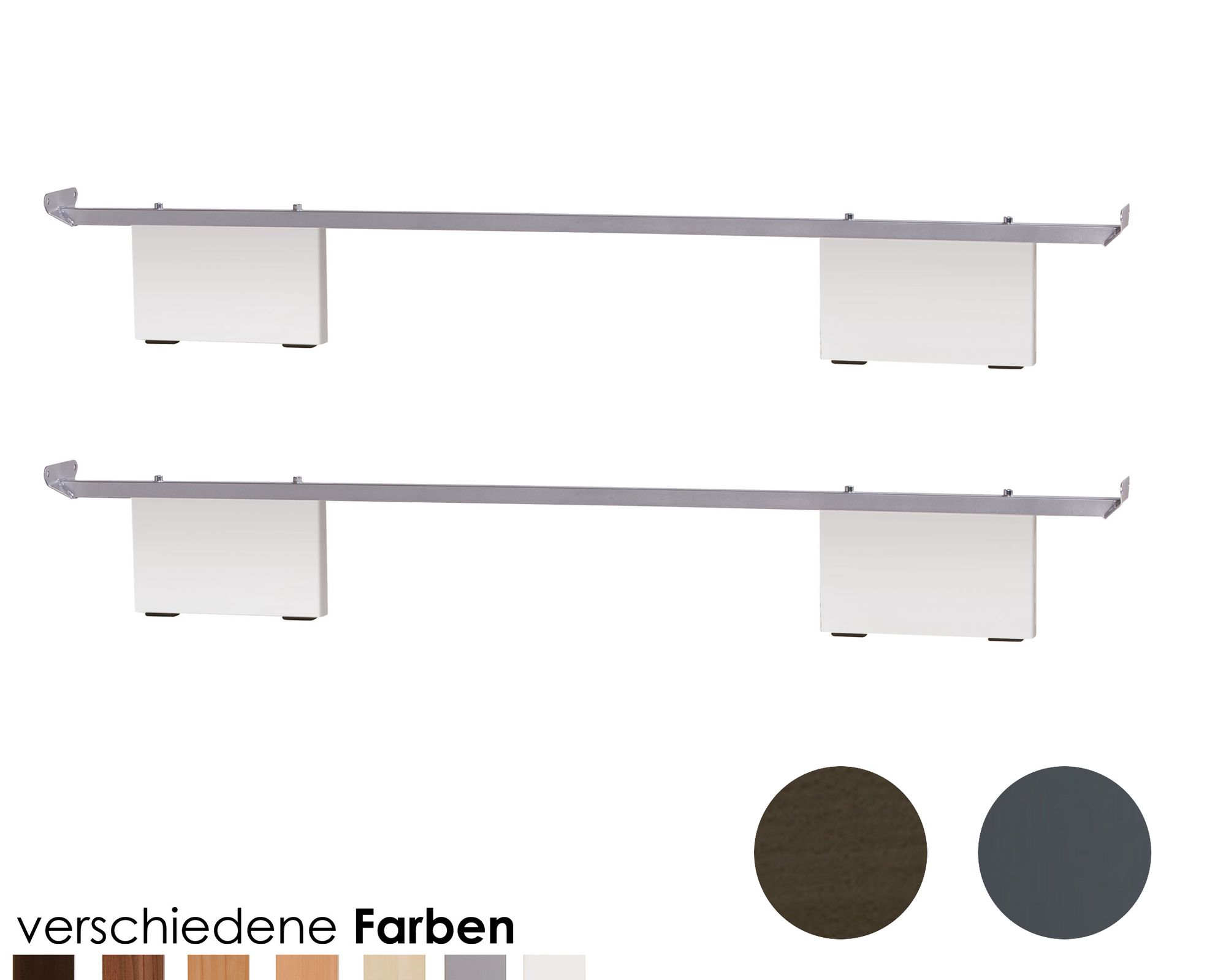 Hasena Movie-Line Füsse Vilo 10 cm / 180 cm / Buche weiss lasiert, lackiert